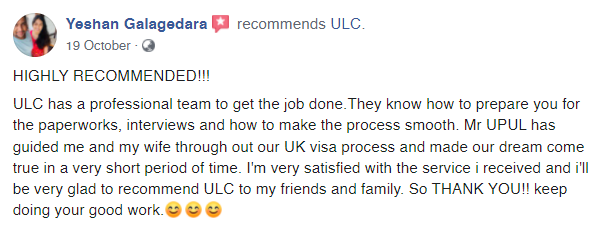 ULC student reviews from social media